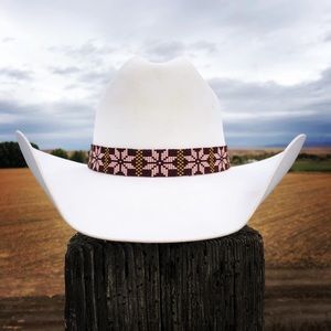 Hand Beaded Hat Band
